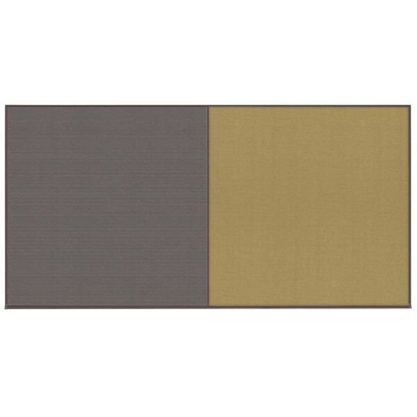 Enclosed Corkboard, 1 Door, 72"x36", 4" Fra